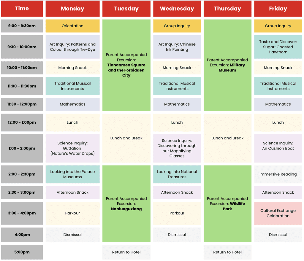 Beijing's cultural Programme