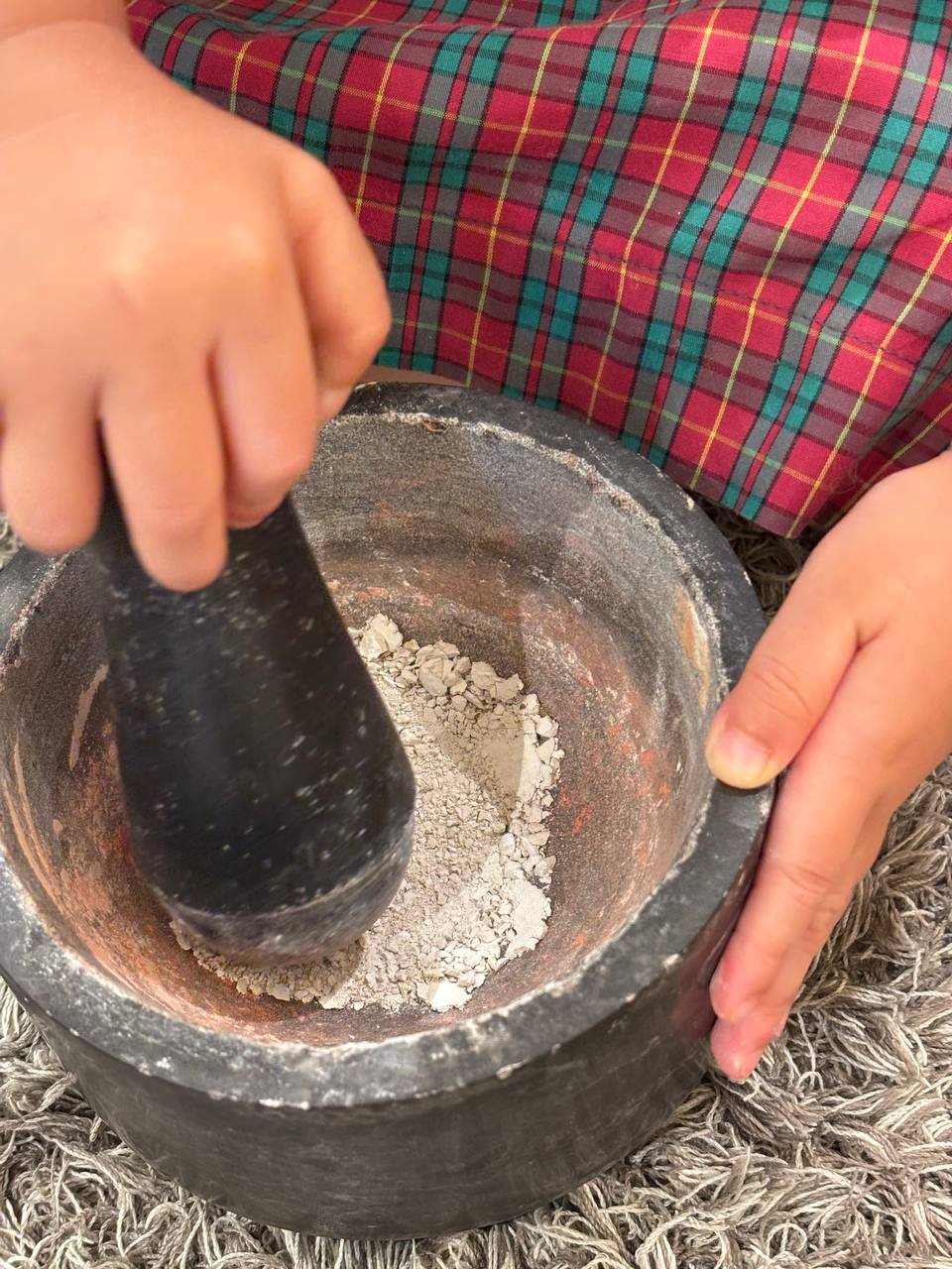 Clay powder after grinding