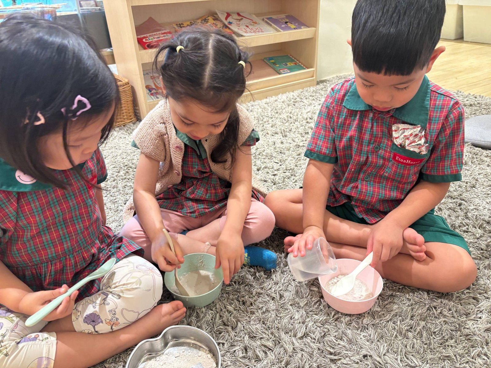 The clay mixing station